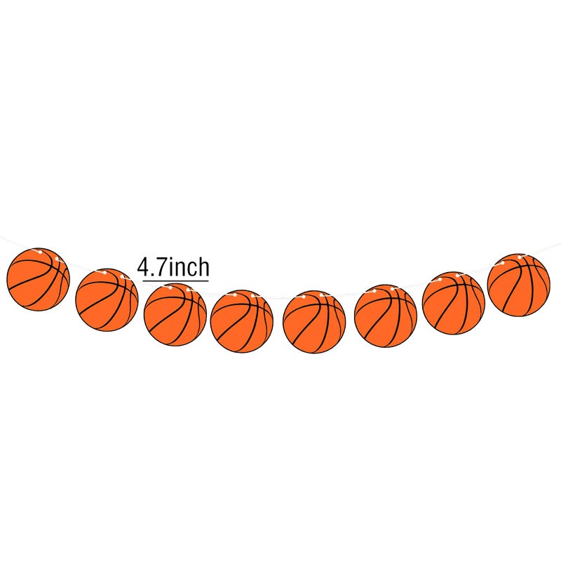 BIEUFBJI Basketball Banners, Basketball Themed Party Decorations, Kids Teenagers Boys Men Birthday Banner Basketball Party Decoration - Image 2